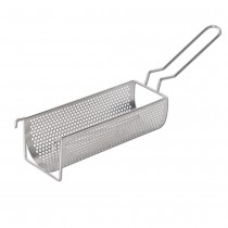 ITOP Stainless Steel Fried Basket For 30CM Long Potato Chip Squeezers Commercial Long Fried Potato Chip Container 