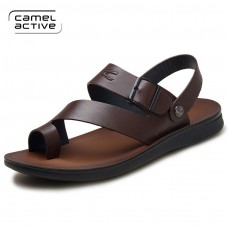 Camel Active 2018 Mens Sandals Genuine Leather Summer Shoes New Beach Men Casual Shoes Outdoor Sandals for man Plus Size 38-44