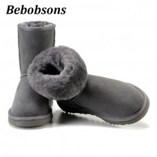 New women winter boots classic high-quality genuine leather snow boots australian brand warm ladies big size boots woman shoes
