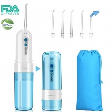 Destone Irrigator Cordless Water Flosser 4 Modes include nose clean 5 Jet Tips for Oral & Nose Care Home & Travel Toocare T2