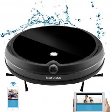 NEWEST Wet And Dry Robot Vacuum Cleaner With Camera Monitor,Map Navigation,Smart Memory,Video Call,350ML Water Tank