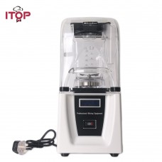 ITOP Commercial Blender 1800W Powerful Ice Crusher Mixing Machine with Sound Cover Easy Operation Vegetable Juicer