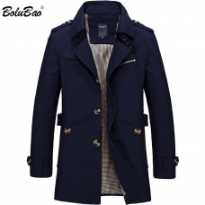 BOLUBAO Men Jacket Coat Fashion Trench Coat New Spring Brand Casual Fit Overcoat Jacket Outerwear Male