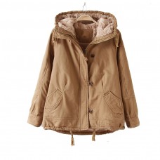  Winter Hooded Lamb Fur Warm Parkas Jacket Women Plus Size Winter Clothe For Women Coat Warm Jaqueta Feminina Large Size Coat