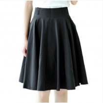 2019 Fashion Women Spring Summer Plus Size Skirt Female High Waist Pleated Skirt Casual Slim Midi Skirt Skirts Women
