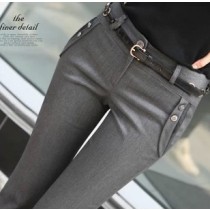 Women Mid Waist Suit Pants Plus Size Casual Work OL Pants 2018 Spring Autumn Career Grey Pants Fashion Bell-bottom Trousers