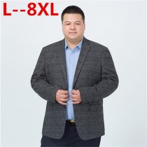 Big 10XL 8XL 6XL 5XL 4XL Mens Korean Loose fit fashion cotton blazer Suit Jacket plus size Male blazers Mens coat Casual Suits 