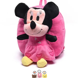 Mickey Mouse Cat Sanrio Anime Pp Cotton Short Plush Doll Kindergarten Children's Backpack Boys Girls Schoolbag