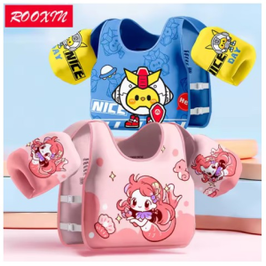 ROOXIN Baby Swim Vest Child Buoyancy Vest Swimming Ring Tube For Kid Swimming Arm Ring Swim Pool Float Water Play Equipment