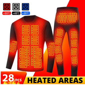 self heating jackets thermal heated underwear men usb electric heated ski clothing women thermal underwear winter pants set
